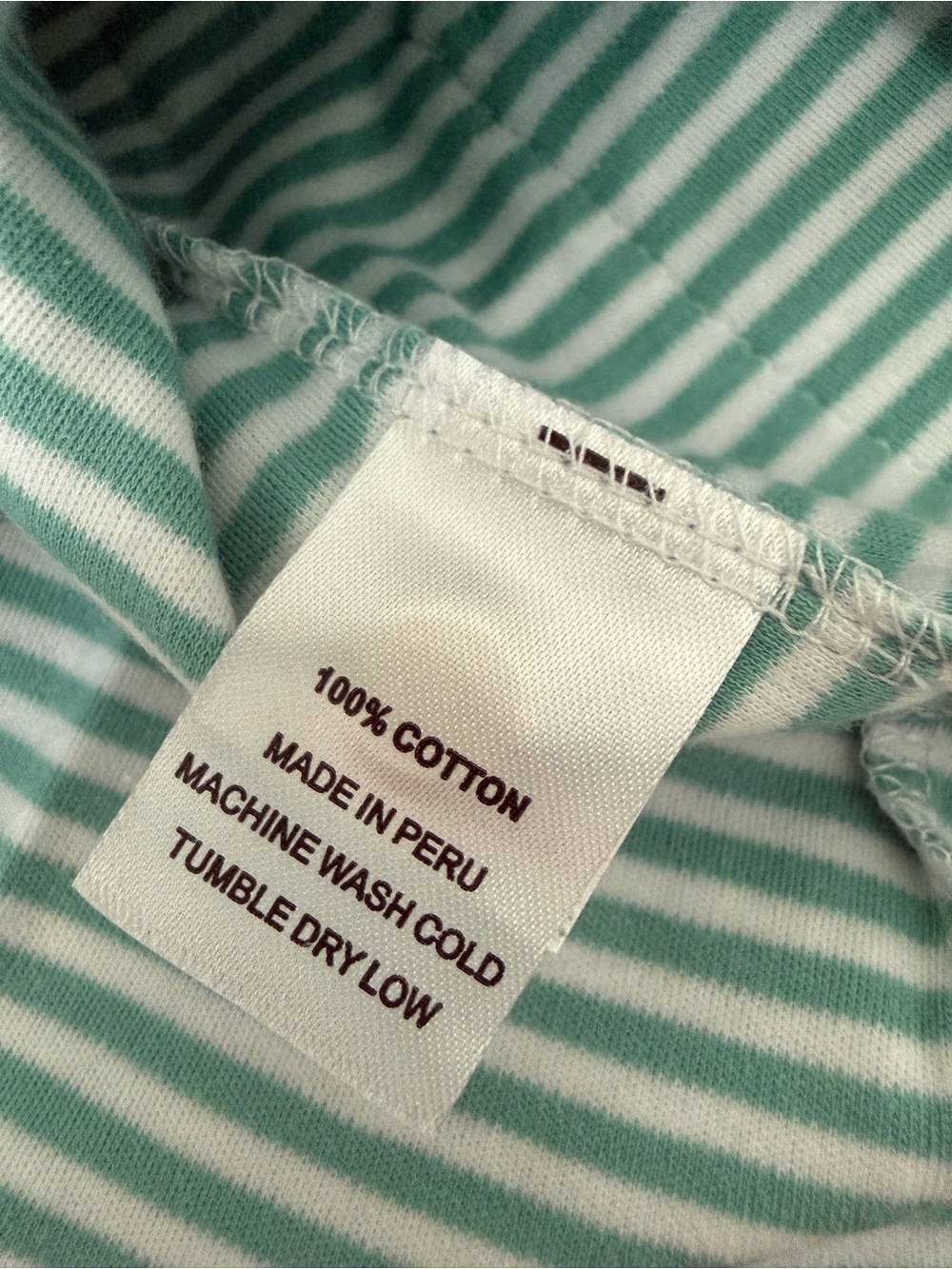 Little English Mint Green Striped Peter Pan Collar Dress - Picture 4 of 4